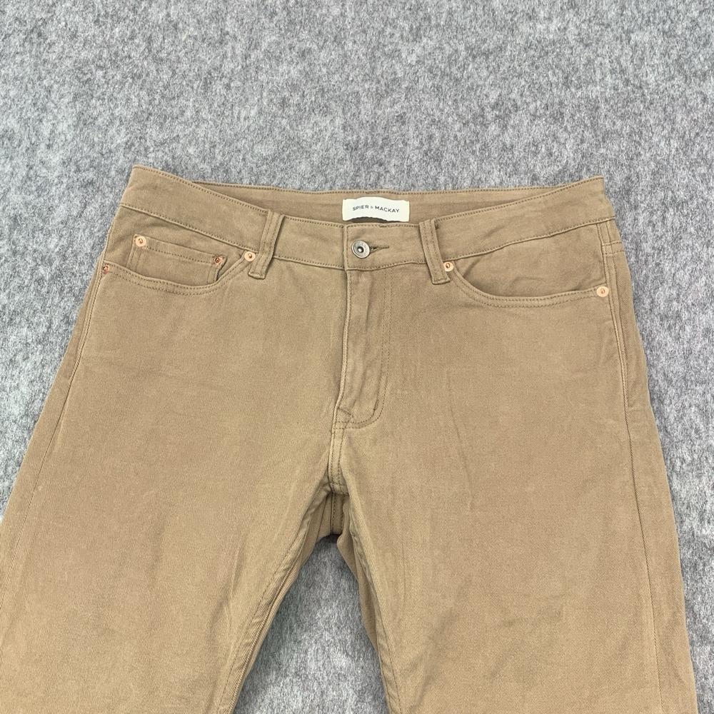 Spier & Mackay Slim Fit Brown Casual Pants Cotton/Spandex - Size 34x29 - Picture 4 of 13